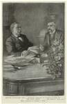 Glover Cleveland and J. Pierpont Morgan in consultation on the bond issue