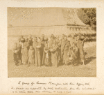 A group of Burmese Phoungees, with their begging pots.