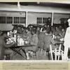 Negro troops of Co. B. 3rd. QM Truck Regt., being served breakfast upon arrival at Kelly Field, Texas