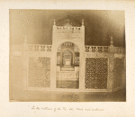 Interior of the Taj.  The tomb and enclosure.