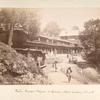 Native market bazaar at Kasauli and depot building above it.