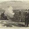 The Civil War in America: Execution of a deserter in the Federal camp, Alexandria