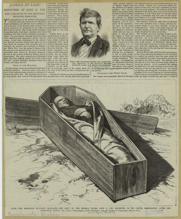 Justice at last! Execution of John D. Lee for complicity in the mountain  meadows massacre - NYPL Digital Collections