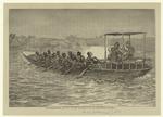 Livingstone and Stanley navigating Lake Tanganyika
