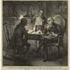 Washington in consultation with Morris and Hamilton at his house in New York