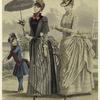 Women and girl taking a stroll, France, 1880s