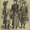 Girls wearing hats outdoors, England, 1890s
