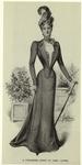 A charming gown of grey cloth