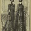 Women with coats indoors, England, 1890s