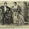 Man and woman seated indoors, England, 1890s