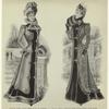 Coat of light cloth edged with chinchilla ; Coat of dark cloth edged with sable