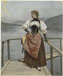 Women standing on a pier, 1890s