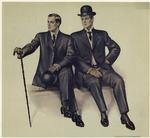 Seated men in suits, 1907