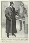 Man in a fur-trimmed coat with a walking stick, 1901s