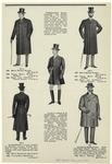 Overcoats ; Gentlemen's hunting, riding and polo outfits ; Sandowns ; Double-breasted box driving coat