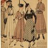 Ladies' costume (6505) ; Blouse (6362) ; Ladies' four-piece skirt (6517) ; Blouse (6450) ; Ladies' two-piece draped skirt (6526) ; Ladies' semiprincess costume (6473) ; Motifs (12193) ; Blouse (6331) ; Skirt (6503) ; Scallop (11661)