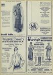 Advertisements for skirts, toys and waterproof coats and boots, England, 1915