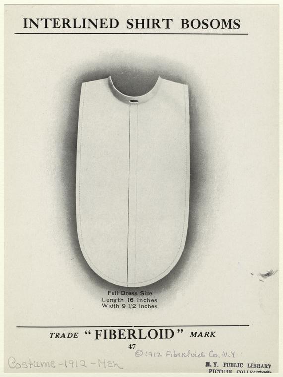 Interlined shirt bosoms - NYPL Digital Collections