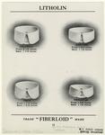 Various styles of men's "Fiberloid" collars, 1910s
