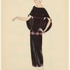 Black and mauve gown, France, ca. 1922