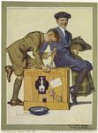 Boy opening crate, United States, ca. 1922