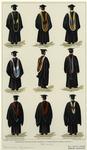 Academic robes from universities in the United States