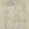 Pharaoh Aménophis III (18th Dynasty) making offering to Ammon-Ra & Goddess Tamon V