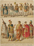 Soldiers ; Standard--bearer ; Horn--blower ; Chieftain ; Slinger ; Lictor ; General ; Triumpher ; Magistrate ; Officer