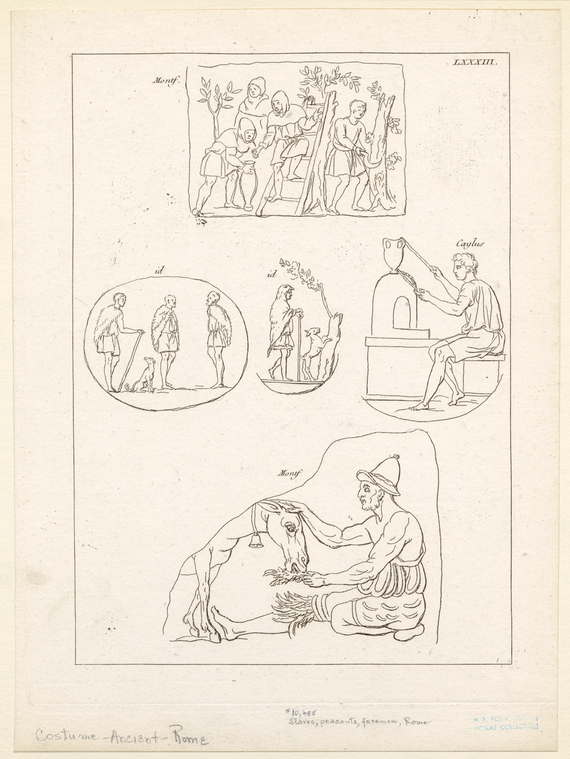 Slaves, peasants, freeman, Rome - NYPL Digital Collections