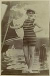 Woman holding an oar, 20th century