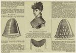 Crinoline ; Black tulle hat ; Bustle ; Horsehair petticoat, with bustle