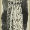 Back view of Paris evening cloak on front page