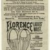 The "Tricora corset ; Florence ladies' waist, hand finished, cord fastening