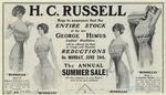 Advertisement for Russellia corsets