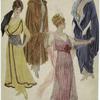 Women in evening gowns, ca. 1914