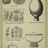 Assyrian seals ; Assyrian cylinder, with the Fish-God ; Royal cylinder of Sennacherib ; Funereal urn, from Khorsabad ; Lustral Ewer from a bas relief, Khorsabad ; Wine vase, from a bas-relief, Khorsabad