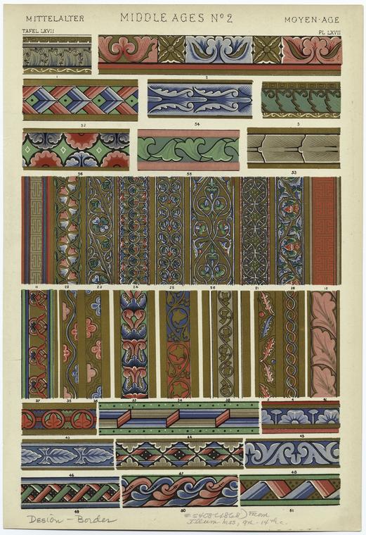 Medieval Border Designs. - NYPL Digital Collections