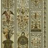 Design with angels, men and women, and floral designs, France, 17th century
