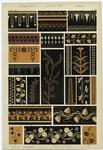 Greek patterns with leaf and floral designs