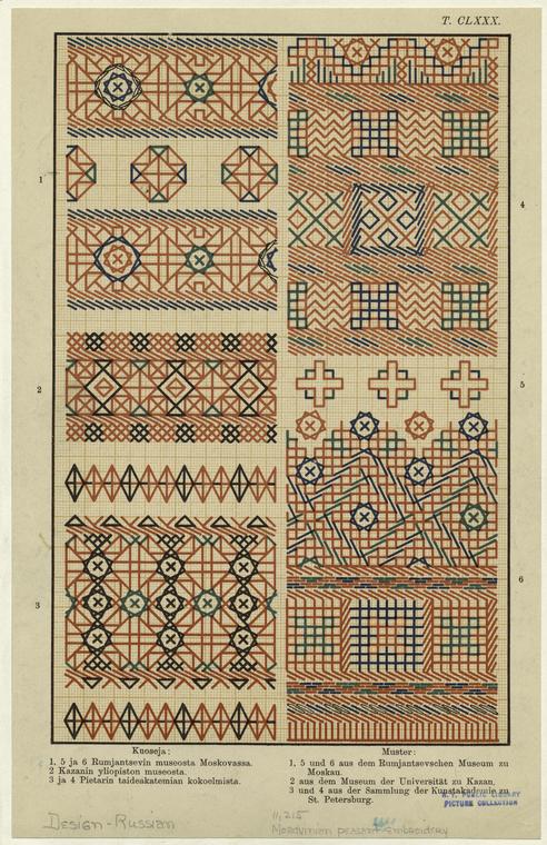 Mordvinian peasant embroidery - NYPL Digital Collections