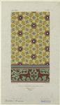 Peinture décorative russe, avec fond système persan