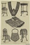 Victorian tables, chairs, shopping bag, lunch clothing & slipper patters