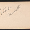 Gertrude Bennett