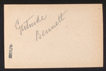 Gertrude Bennett