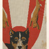 Design of a dog and dead rabbits