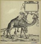 Design of man riding a camel
