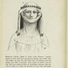 Guimpe (with veil & crown) worn over dress, from statue of Marguerite of Artois