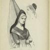 Hennin with veil, high peaked headdress worn by nobility
