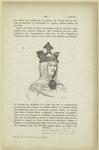 Lady's headdress, redrawn from 9th cent. ms., crown over veil