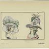 Women with eleborate hats, France, 1780s